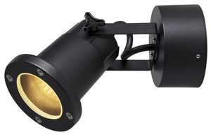 Decken-/Wandleuchte SLV NAUTILUS GU10 11W IP54 Ø98×170mm schwarz