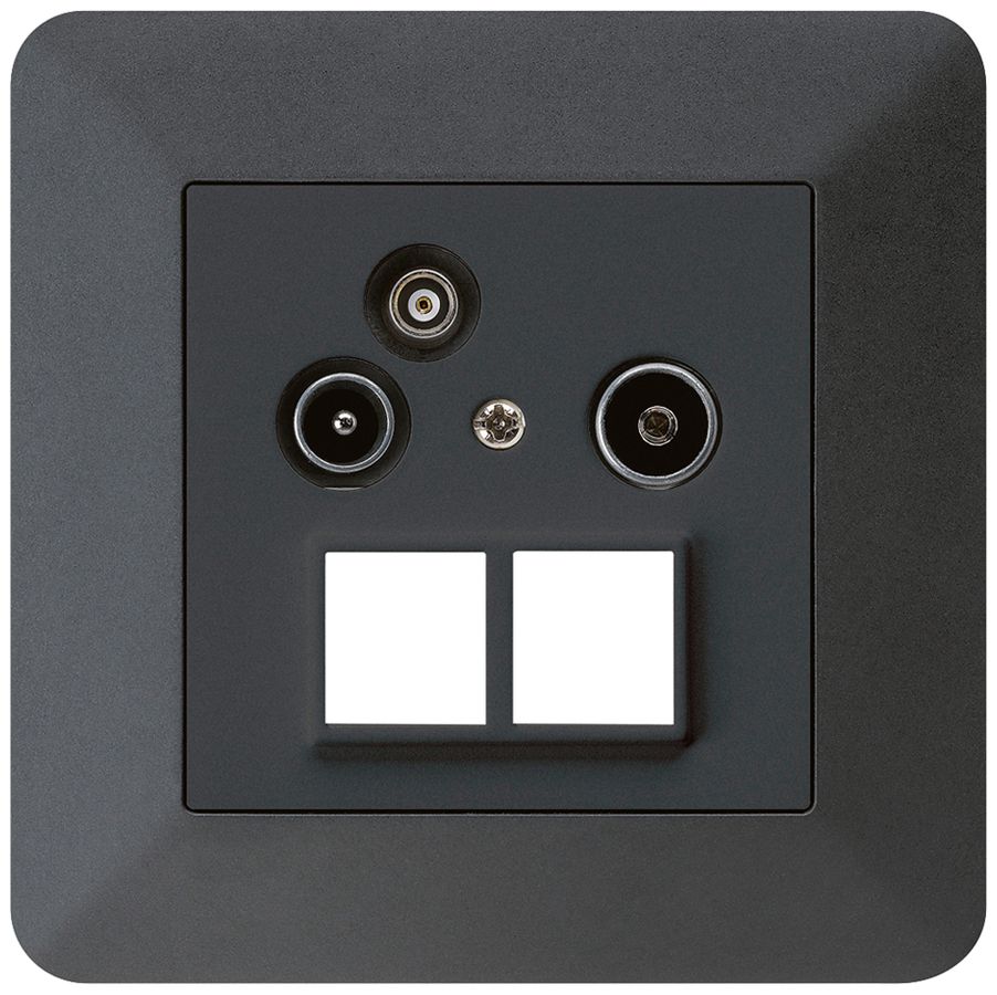 UP-Antennendose R/TV-Daten HMS kallysto.trend 19dB schwarz