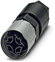 Connecteur QUICKON 3LPE 1.5mm² Ø4…9mm avec écrou noir/gris