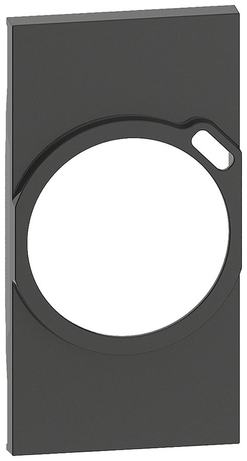 Cache Living Now 2 modules pour prise Schuko avec USB noir