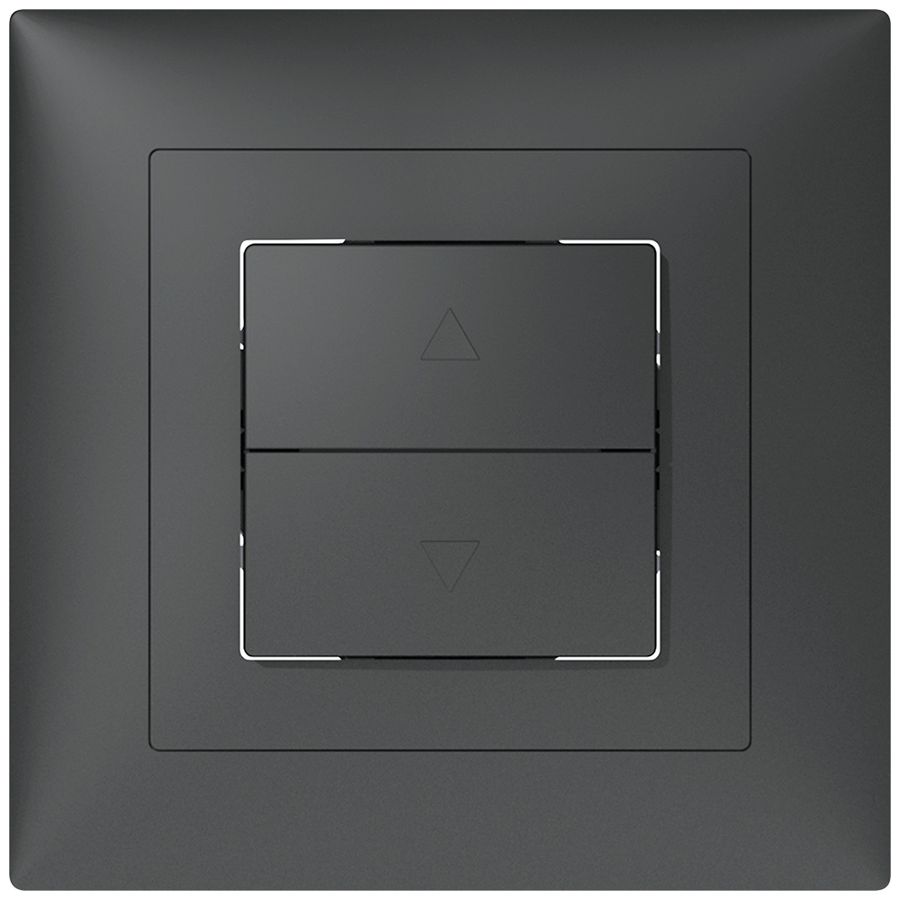 Pulsante per tapparella INC SIDUS B antracite 1 canale