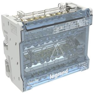 Bloc de bornes Legrand, 4 pôles, 100A, 10 bornes
