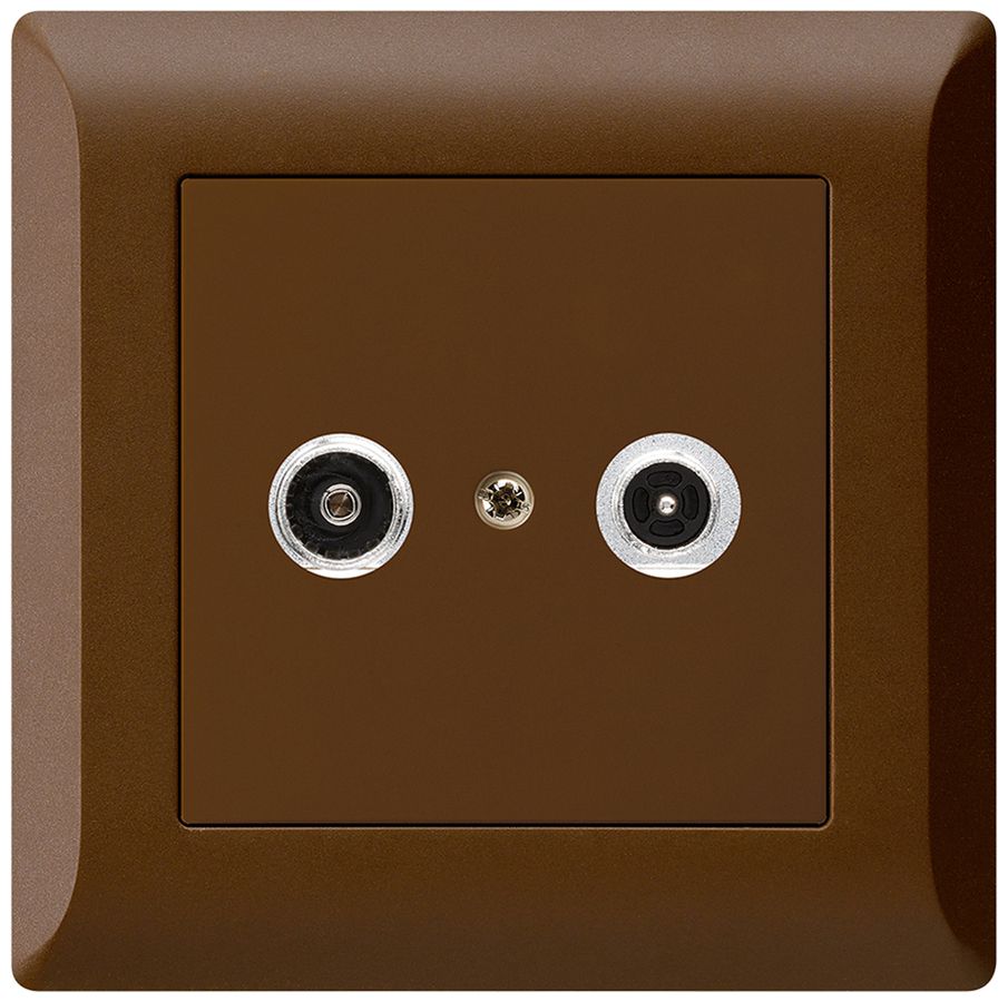 Prise antenne ENC kallysto.line R/TV 23dB 2GHz brun