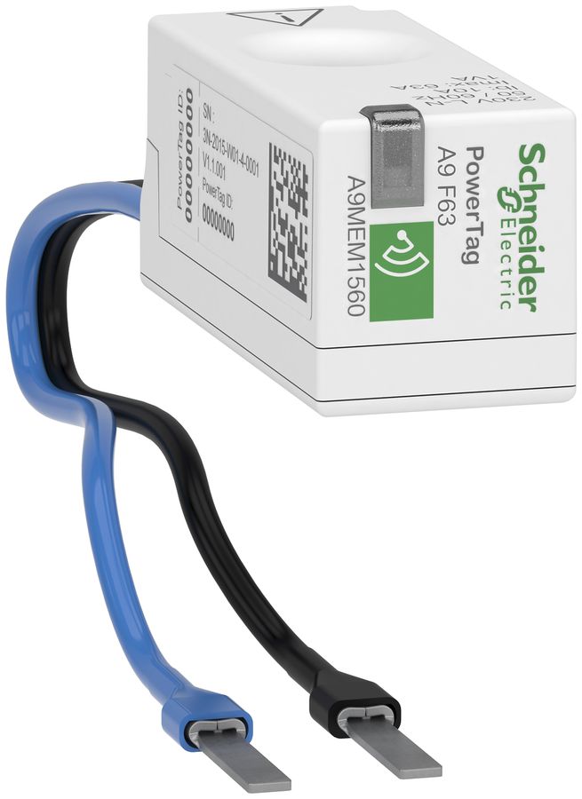 Energiesensor Schneider Electric PowerTag F drahtlos 1PN oben/unten max.63A