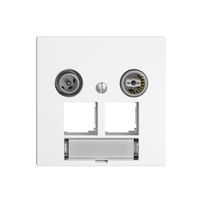 Multimediadose EDIZIOdue F EASYNET 11dB, f.2×RJ45 S-One, weiss