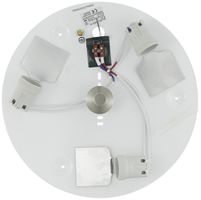 Deckenleuchte Eglo PASTERI PRO 3×E27, 3×60W, Ø330mm, Nickel, ohne Schirm