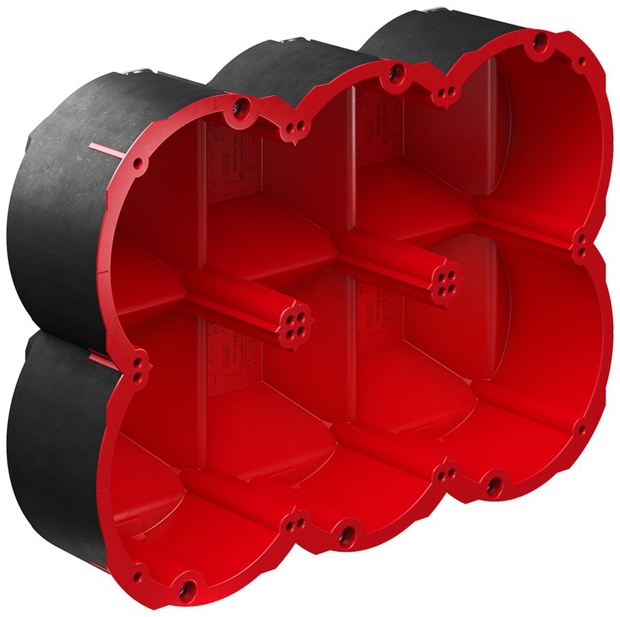 Hohlwanddose AGRO Quickbox Maxi 3×2 Ø83mm EI30-EI90