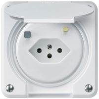 FI-Steckdose robusto A T13 30mA weiss