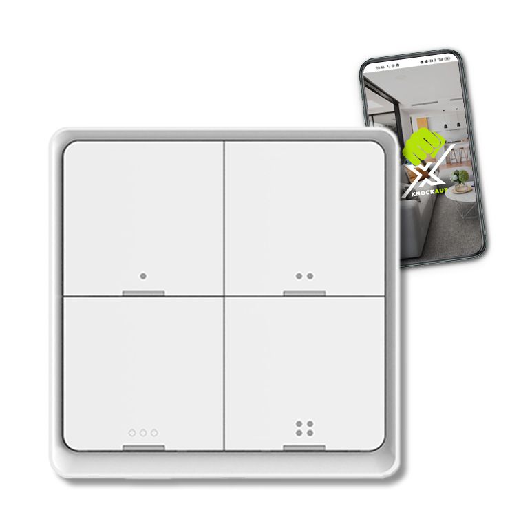 Funktaster 4-Kanal KnockautX, by BRELAG