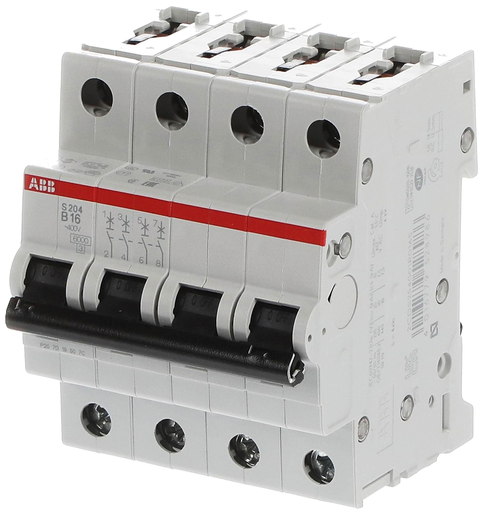 Disjoncteur ABB S204-B 16 16A B 6kA