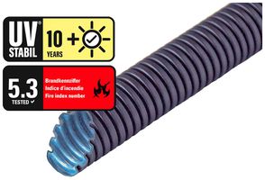 Tube THGK Plica UV-FLEX M25 pliable PVC -15…60°C noir