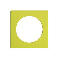 Frontplatte EDIZIOdue lemon, mit Bohrung 43mm