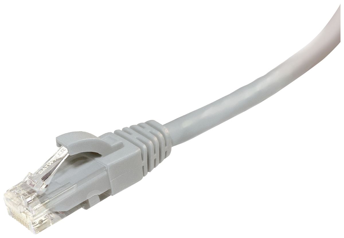 Patchkabel RJ45 Dätwyler 602 4P Kat.6 U/UTP AWG24 FR/LSZH grau 1.5m