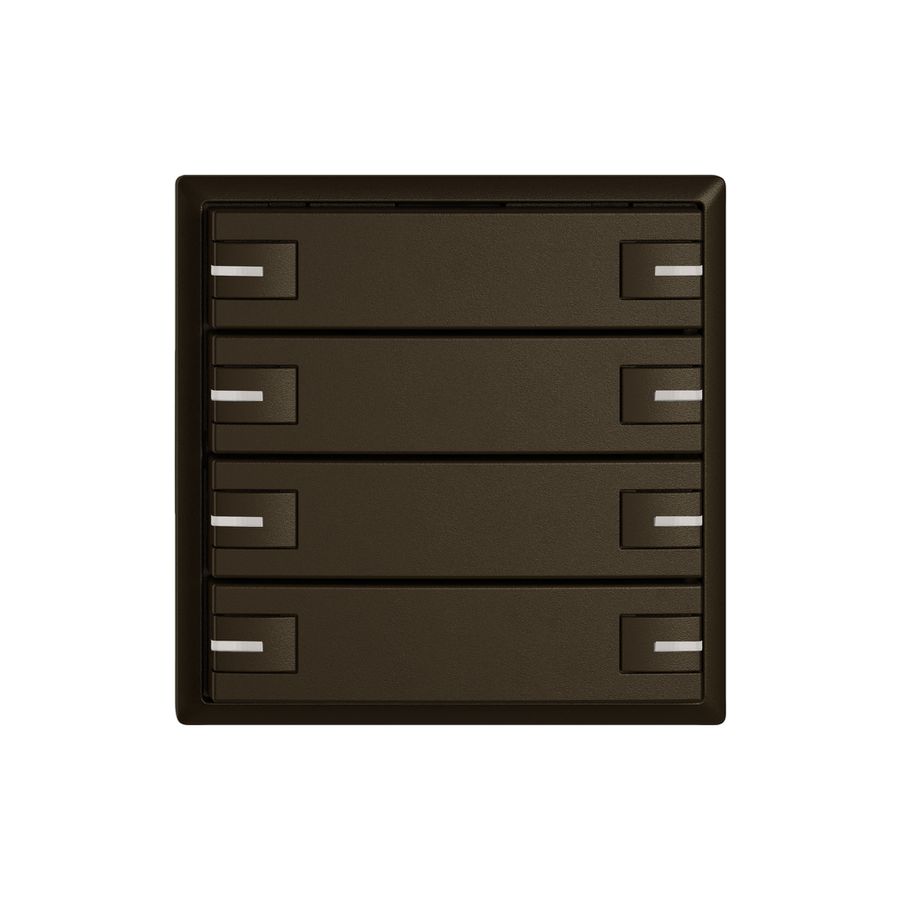 Pulsante KNX RGB EDIZIO.liv SNAPFIX® sensore temp.RGB-LED 8× com.1T ma