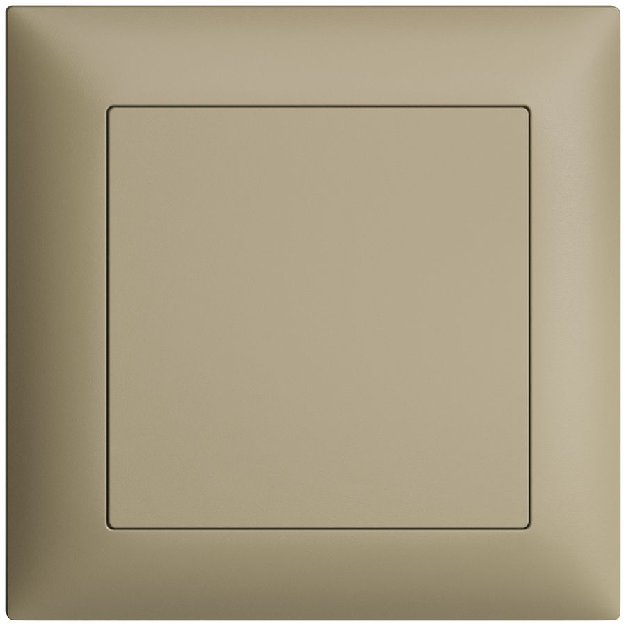 UP-Frontset EDIZIOdue sand 88×88mm für Blindabdeckung
