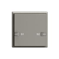 Poussoir ENC ZEP scène 1c/1t stat.centr.-sec.a.LED EDIZIOdue gris foncé