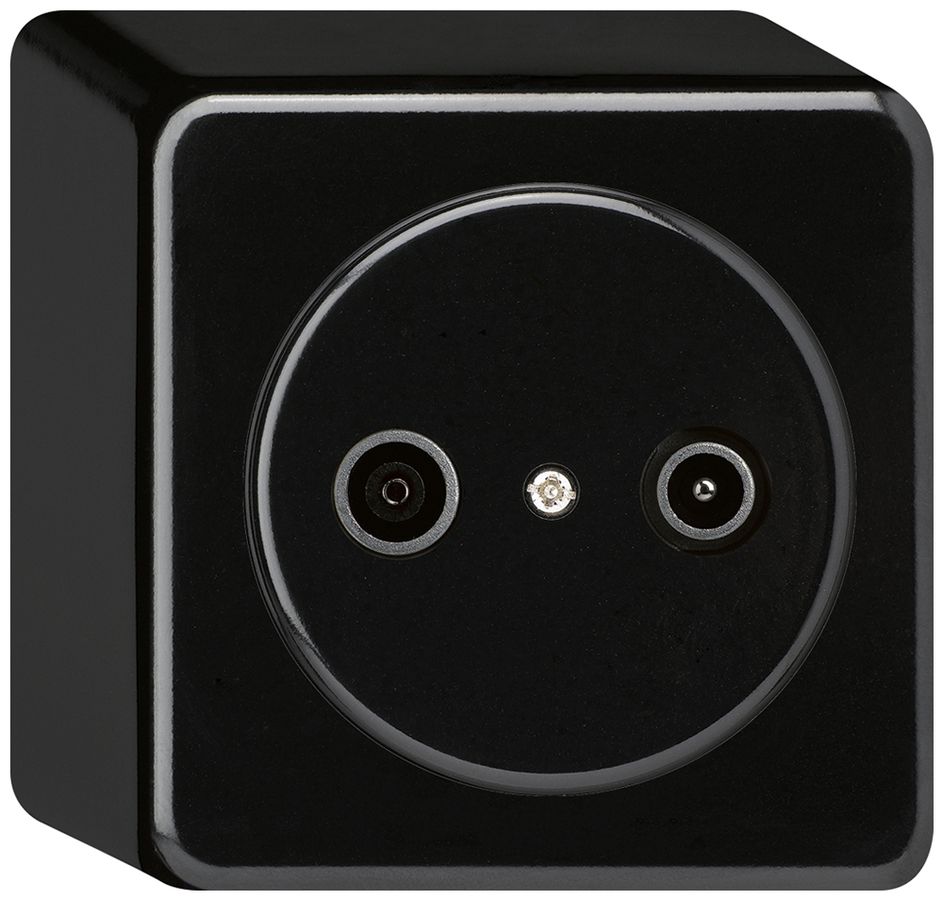 Presa di passaggio AP basico TV-R 19dB nero