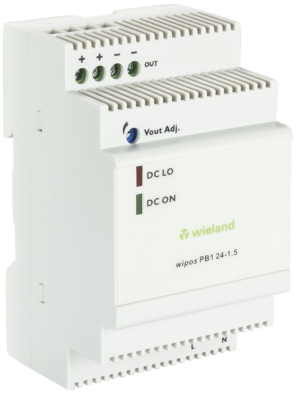 REG-Schaltnetzteil WIPOS 24VDC / 1.5A, 1-phasig, 3TE