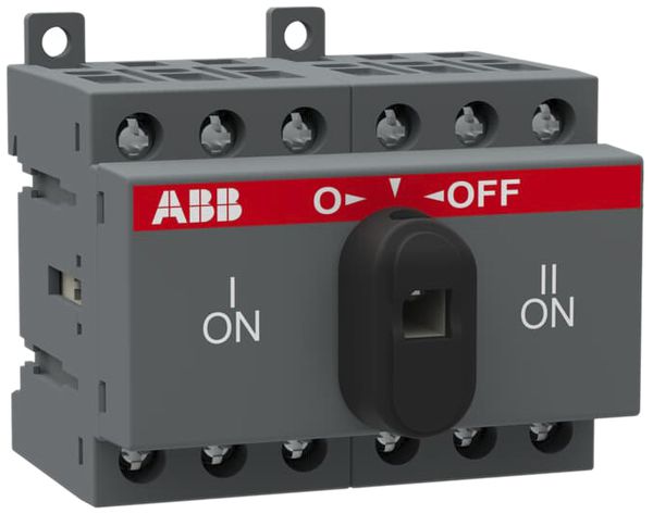 Commutateur de charge INC ABB OT25F3C, 3P 25A/690V, commutation ouverte I-O-II