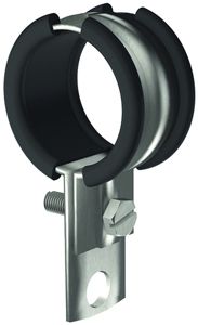 Fixation au collier de dauphin AL 59, acier inoxydable A2, avec isolation