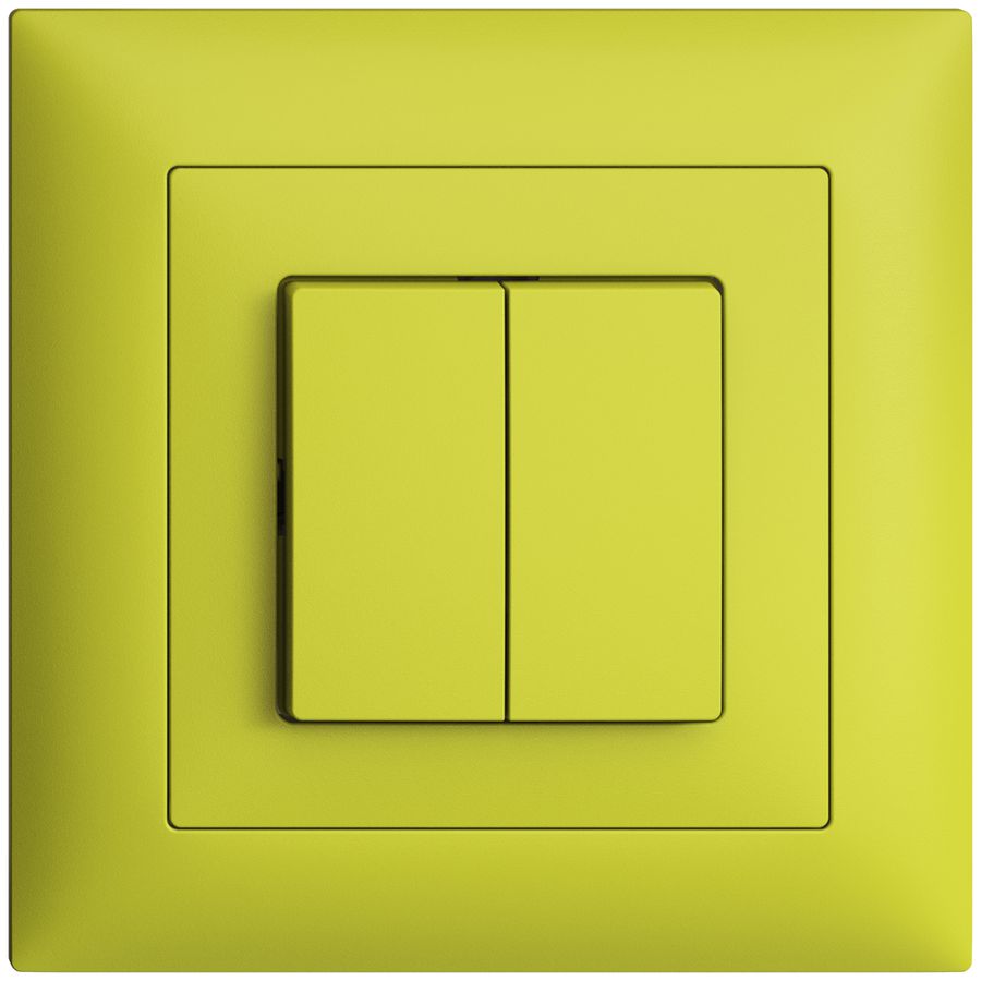 UP-Schalter EDIZIOdue 1/3+3/1P lemon