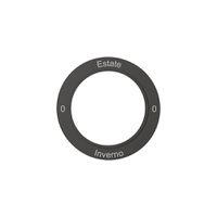 Kennscheibe NEVO, f.Drehschalter, 0-Inverno-0-Estate, schwarz