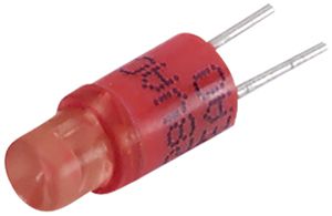 LED single EAO T1 Bi-Pin 28VAC/DC, 5mA/9mA, rouge