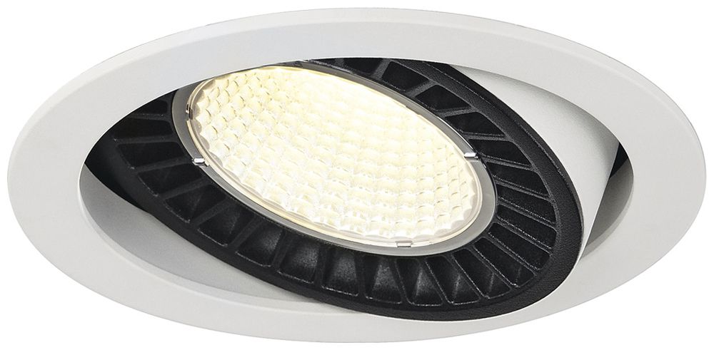 Downlight LED SLV SUPROS 36W 3520lm 4000K 60° Ø165×110mm blanc