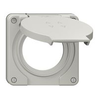 Deckel mit Klappdeckel NEVO Ø53mm für Storenschalter 4T lgu (Dicht.sz)