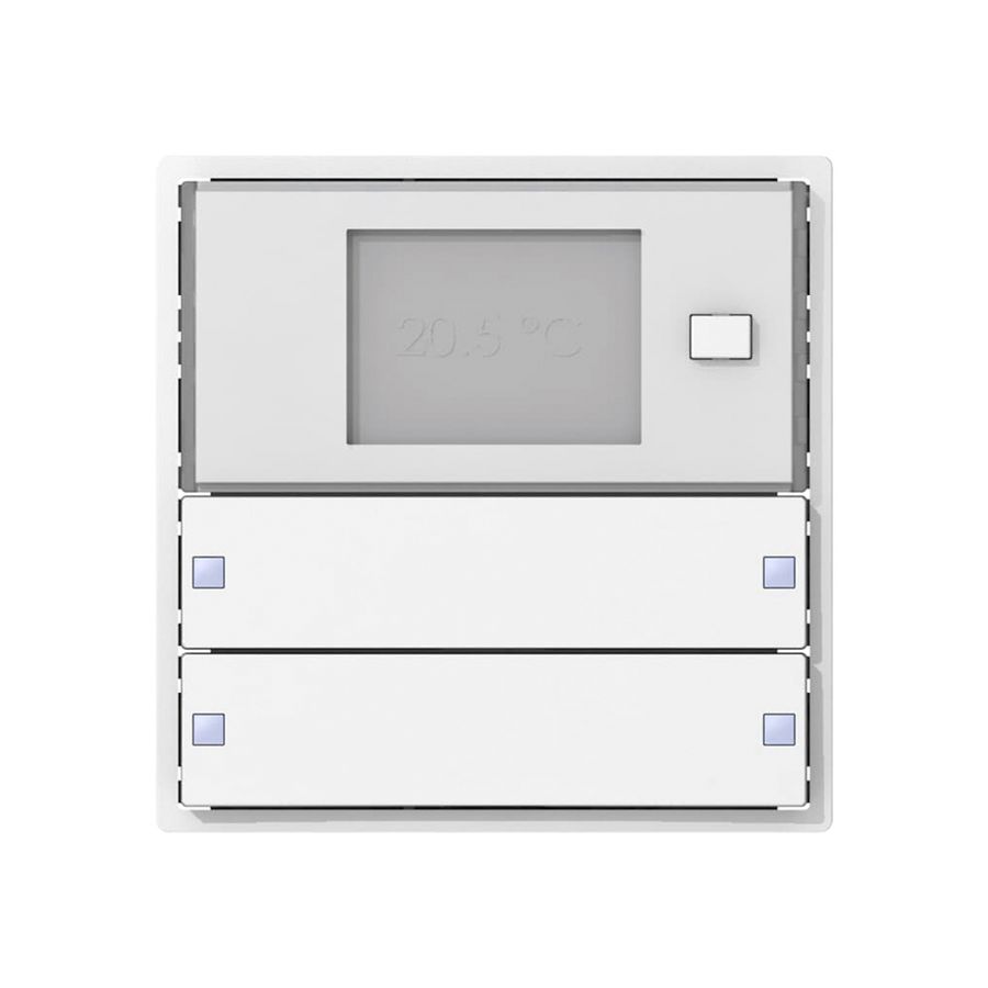 Termostato ambiente SIDUS KNX RTR Design tipo E, 2/4, bianco