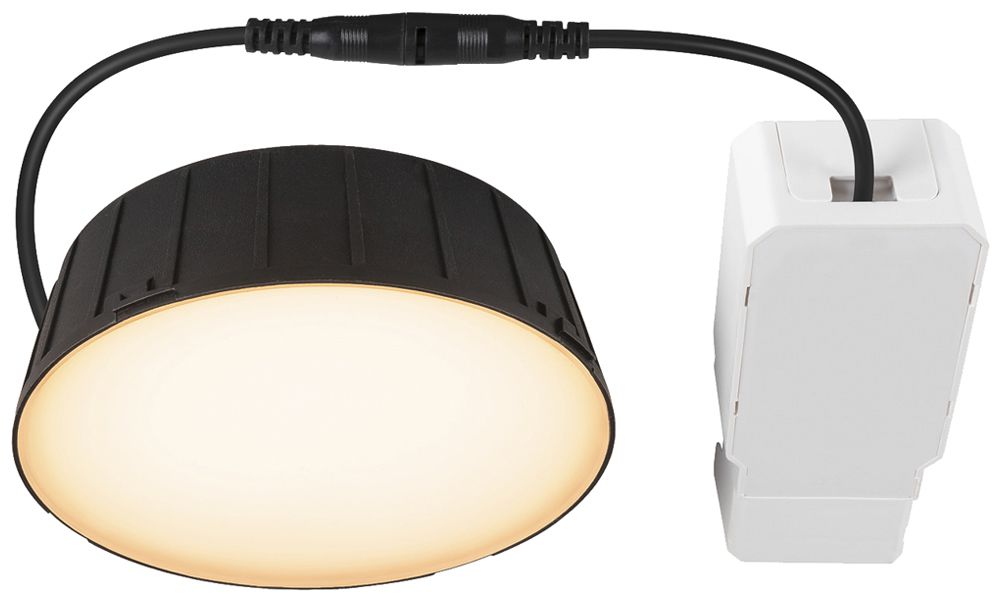 Downlight LED SLV DOWNLIGHT150 15W 1900lm 830/840 IP54 VWB Ø123mm nero