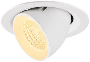 LED-Downlight SLV NUMINOS GIMBLE M 12W 1800lm 3000K WB DALI Ø135×95 weiss