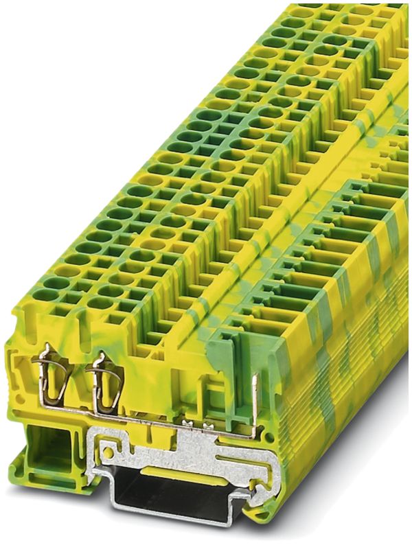 Borne de passage 0.08…4mm² vert/jaune, ST 2.5-TWIN/1P-PE