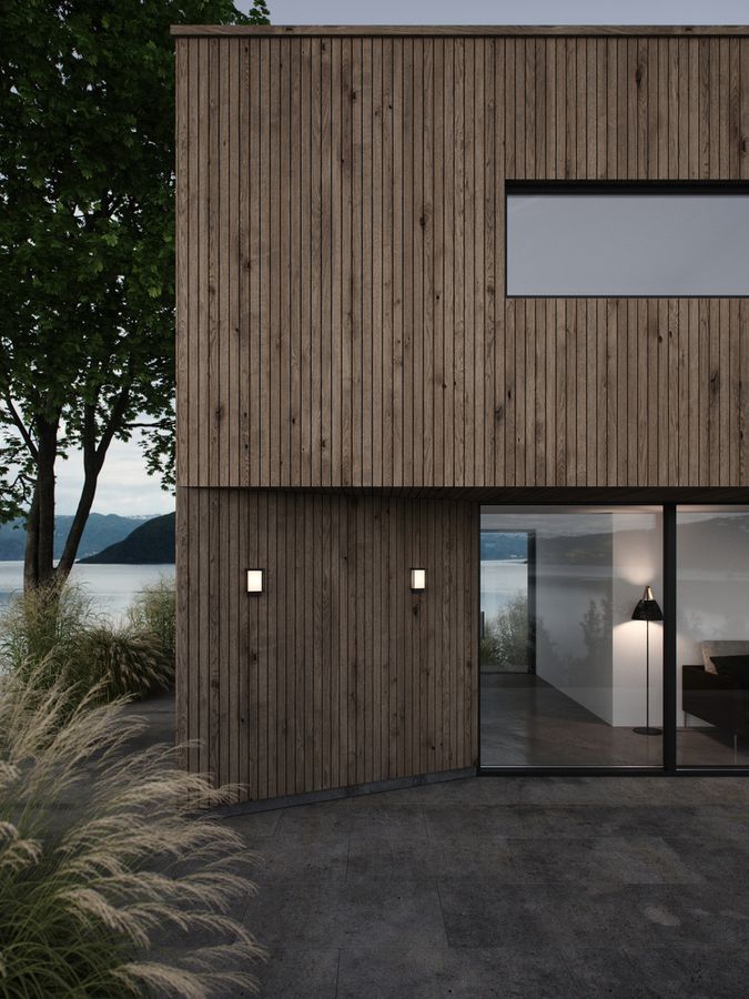 Applique LED Nordlux Nestor 8W 550lm 2700K IP44 221×147mm nero