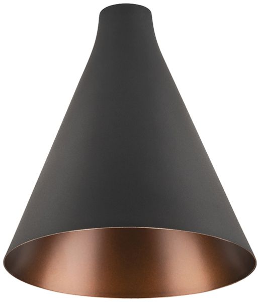 Abat-jour SLV LALU CONE acier Ø152×170mm noir bronze à teinte unie