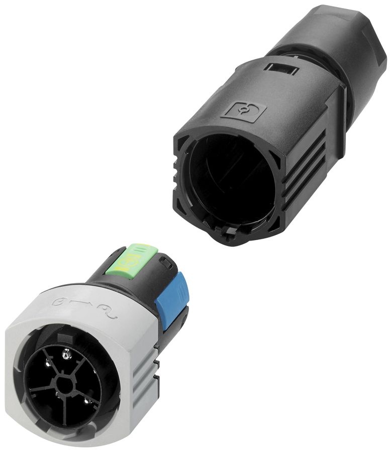 Connettore ad innesto PX IPD PL spina 5P 17.5A 600V 0.5…2.5mm² nero IP66 codif.P