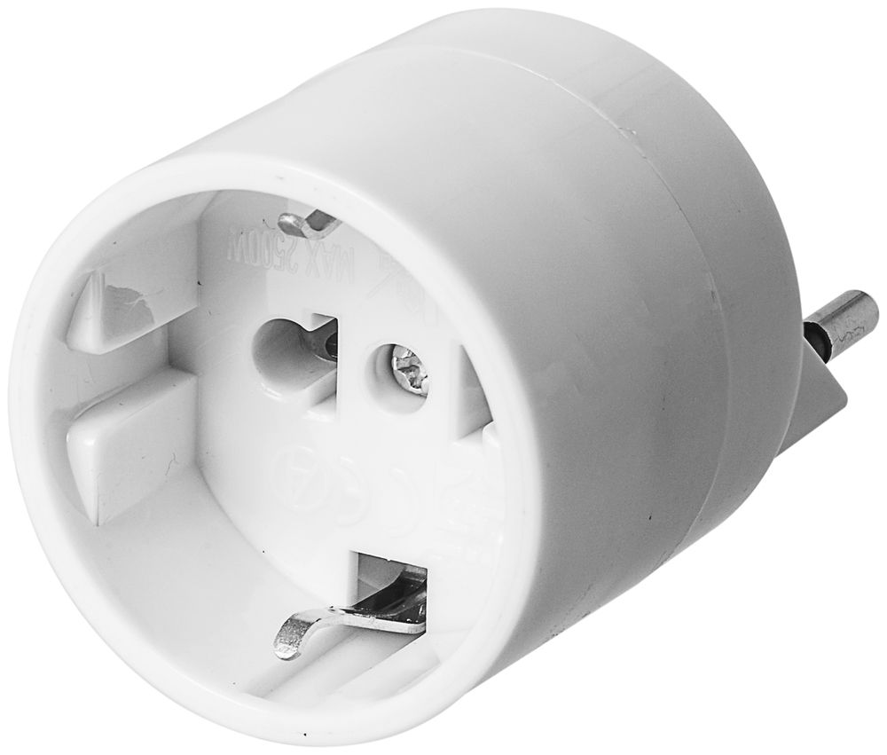 Adapter Steffen Europa Kupplung Stecker T12/13 10A mit Sicherung