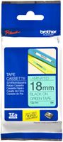 Cassette ruban Brother TZe-741 18mm×8m, vert/noir