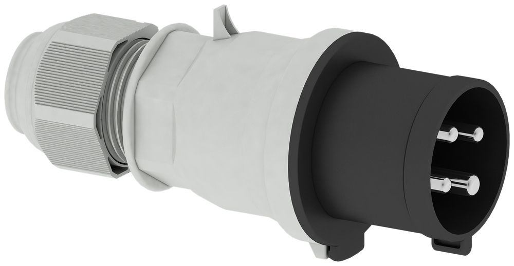 Fiche mobile CEE Bals 4P 32A 500V 7h noir IP44 nic.QC.