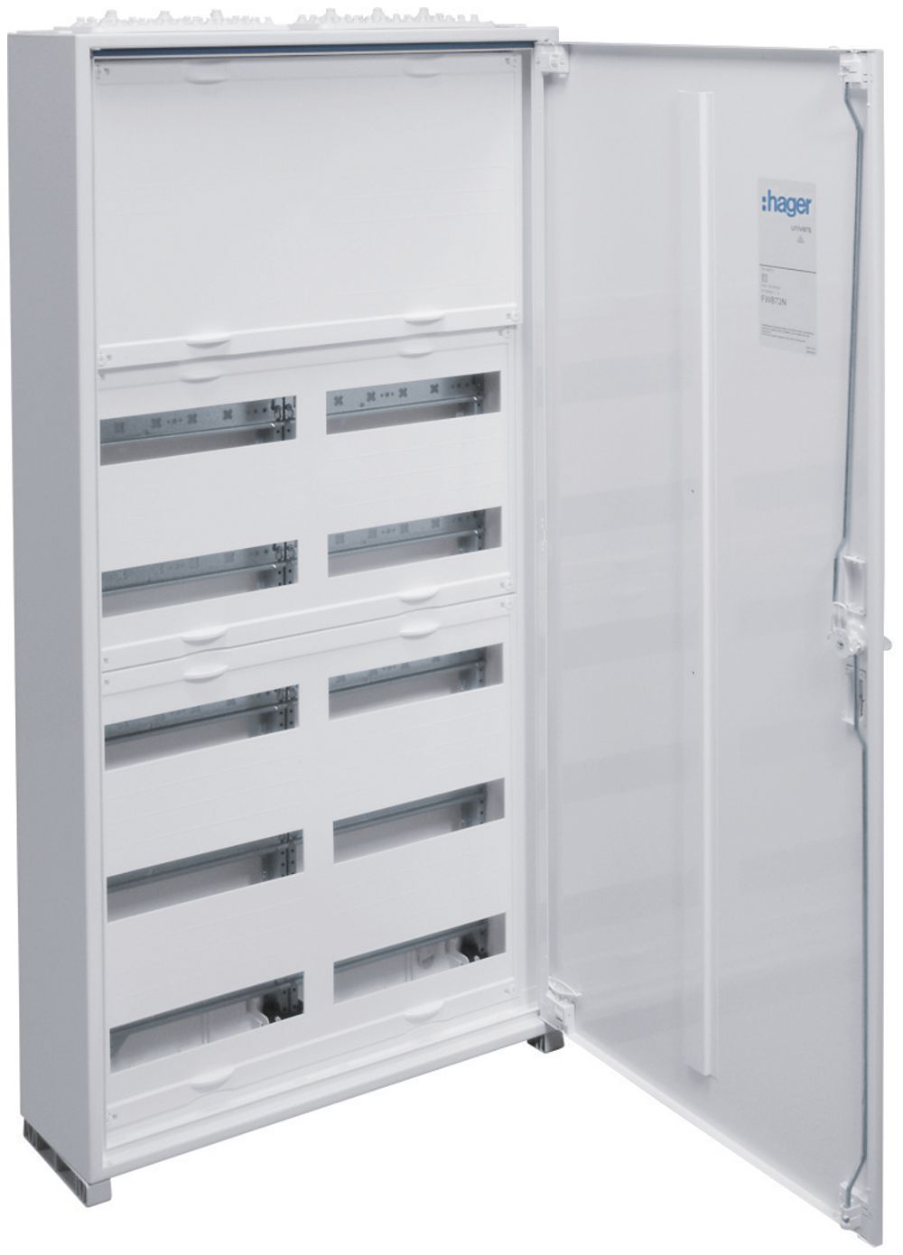 Distributore AP Hager univers 7 file 120UM coperc. IP44 550×1100×160mm