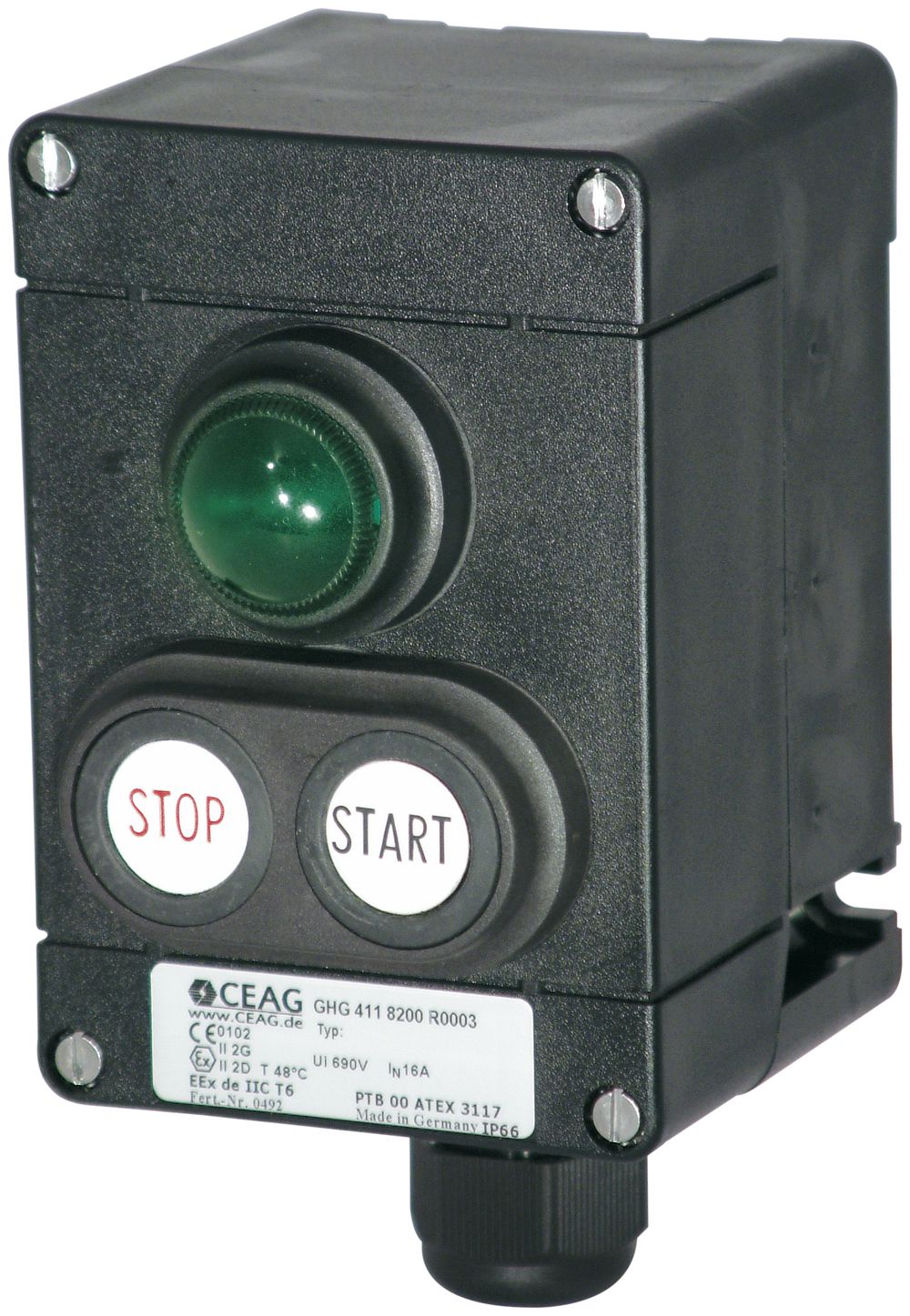 AP-Drehschalter CEAG EEx 16A 500V 3/1