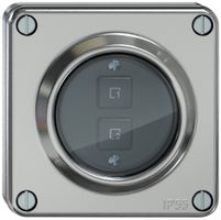 UP-Szenentaster ELEMENT Wiser 2 Szenen 2T aluminium