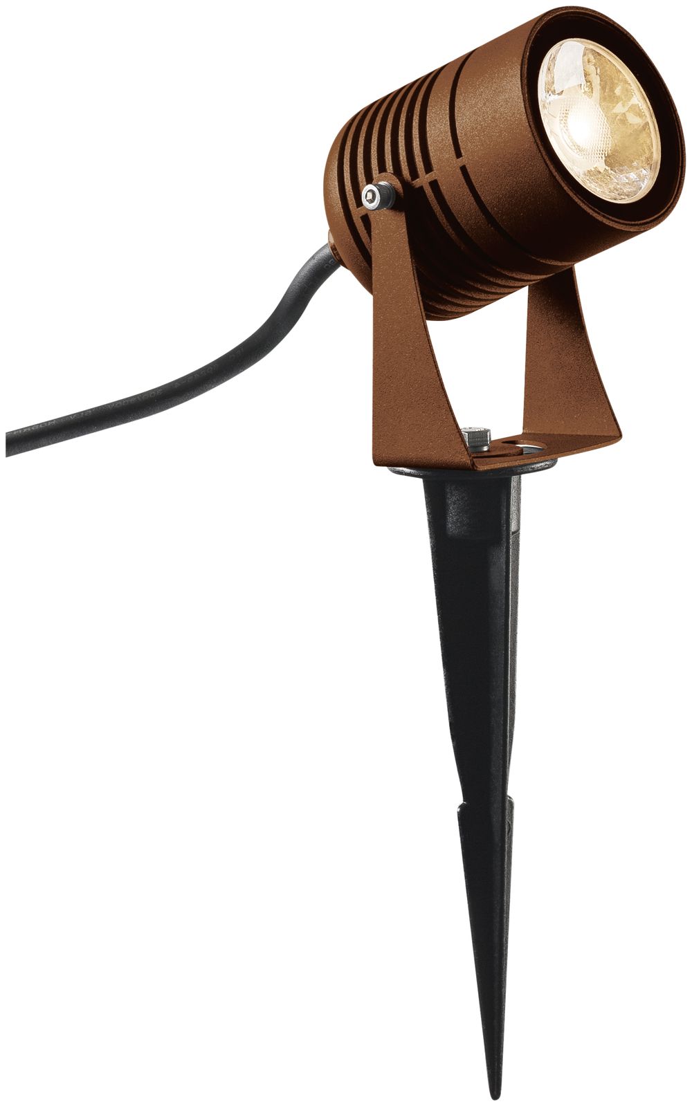 LED-Spiessleuchte SLV SPIKE, 6W, 3000K, 400lm, IP55, 40°, rostfarbig
