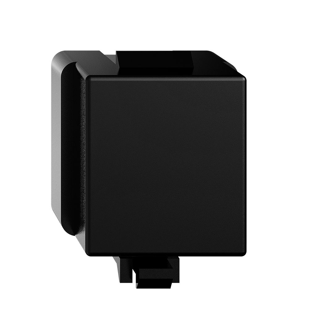 Cache de fermeture FH, pour module de raccordement Keystone noir