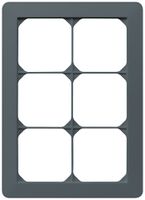 Cadre de recouvrement ENC kallysto.trend 3×2 anthracite 154×214mm