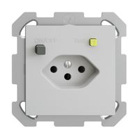 UP-Steckdose EDIZIOdue T13 FI 30mA FM, hellgrau