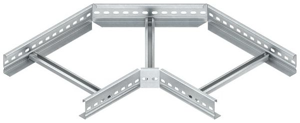 Pièce angulaire Niedax pour échelle de câbles, 60×200mm, acier zingué au feu