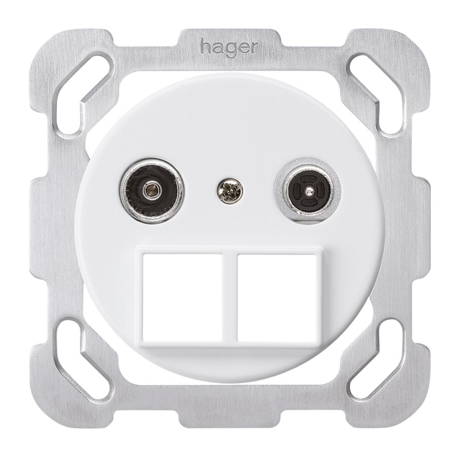 UP-Multimediadose basico TV-R Bauart B 14dB 2GHz weiss