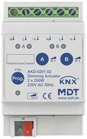 REG-Dimmaktor KNX MDT AKD-0201.02 2-Kan 2…250W 230VAC 3TE