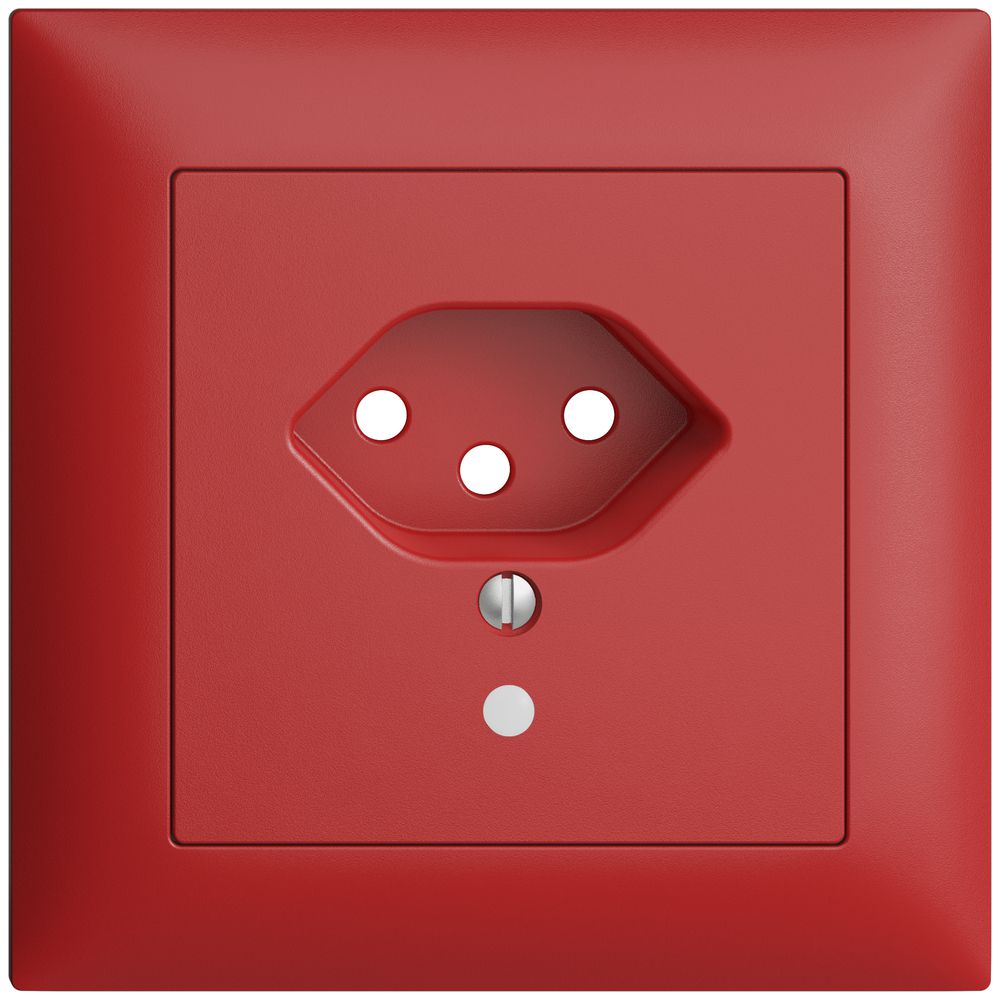 UP-Frontset EDIZIOdue T13 berry 88×88mm mit Linse